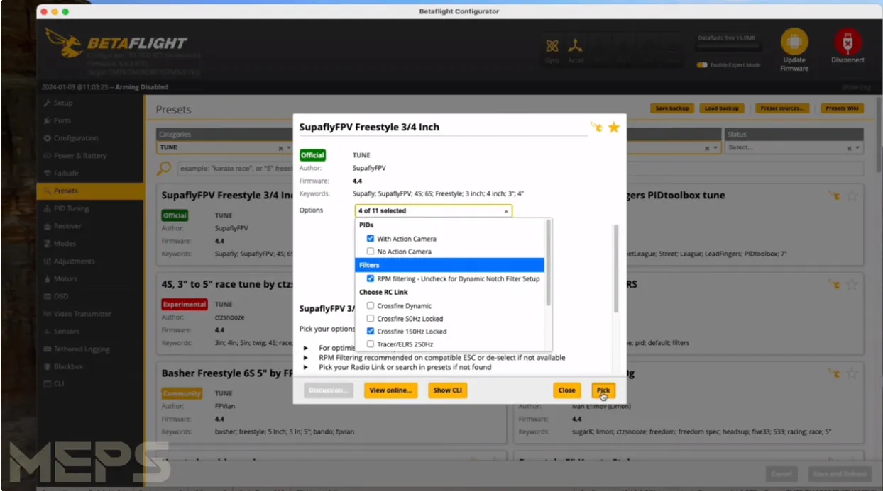 Configuring PID Presets in Betaflight: A Comprehensive Guide