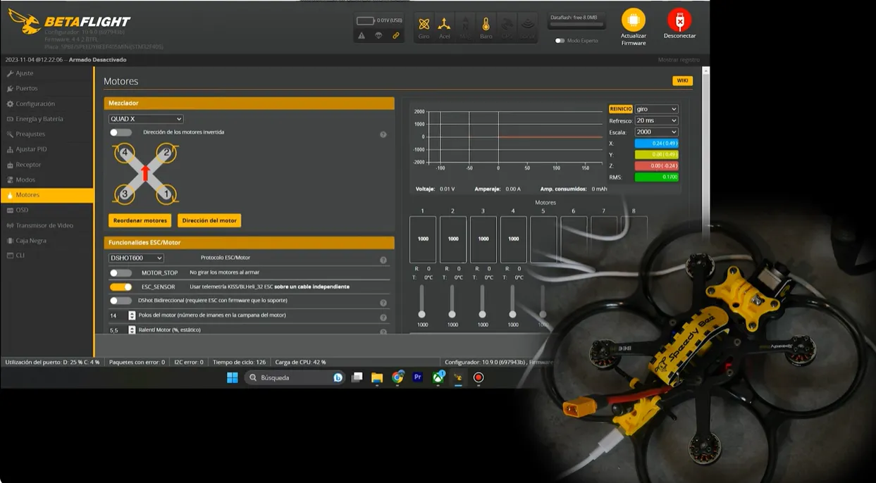 How to mount a 3.5" cinewhoop with MEPS 2004 motor