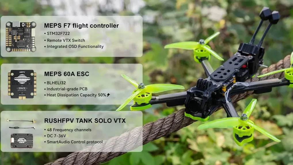 5-Inch FPV Drone Kit for Freestyle with 2306 Motors & Nazgul XL5 True-X Frame