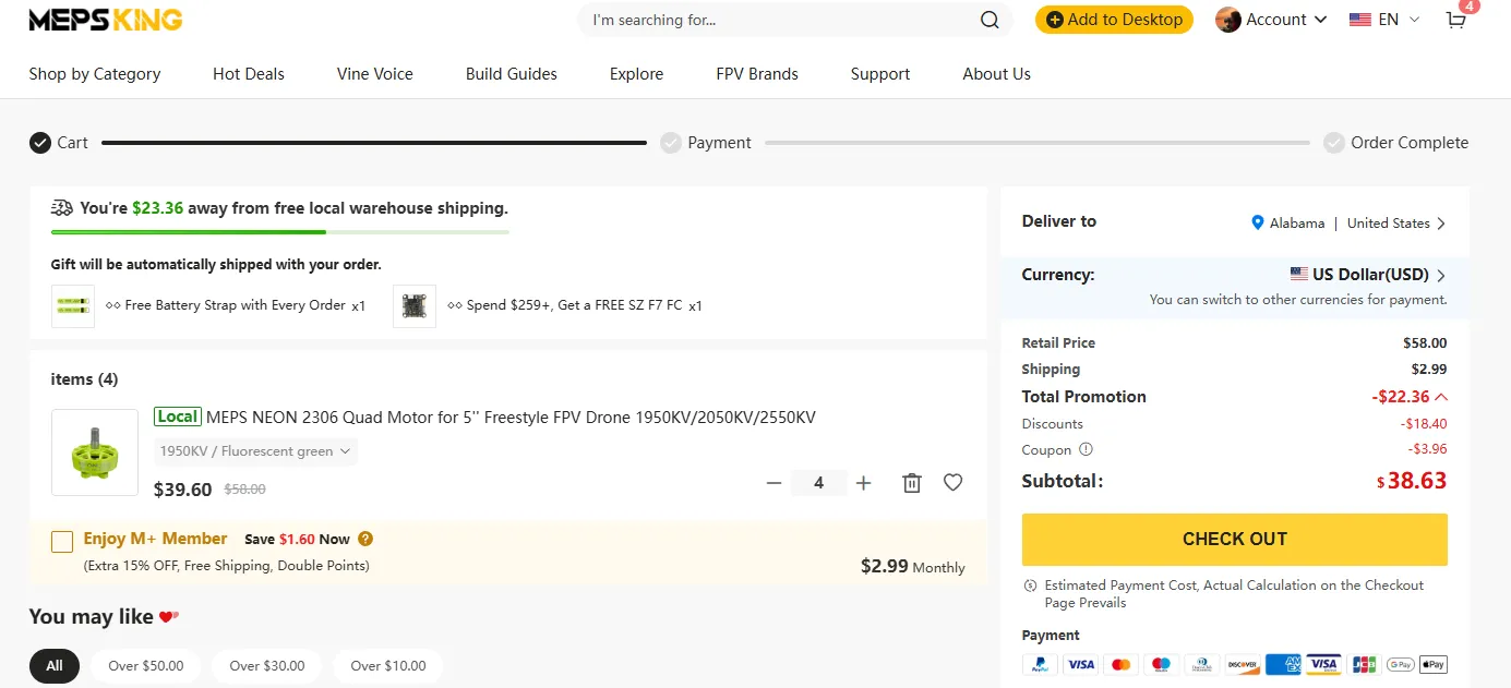 NEON-2306-Motor-price