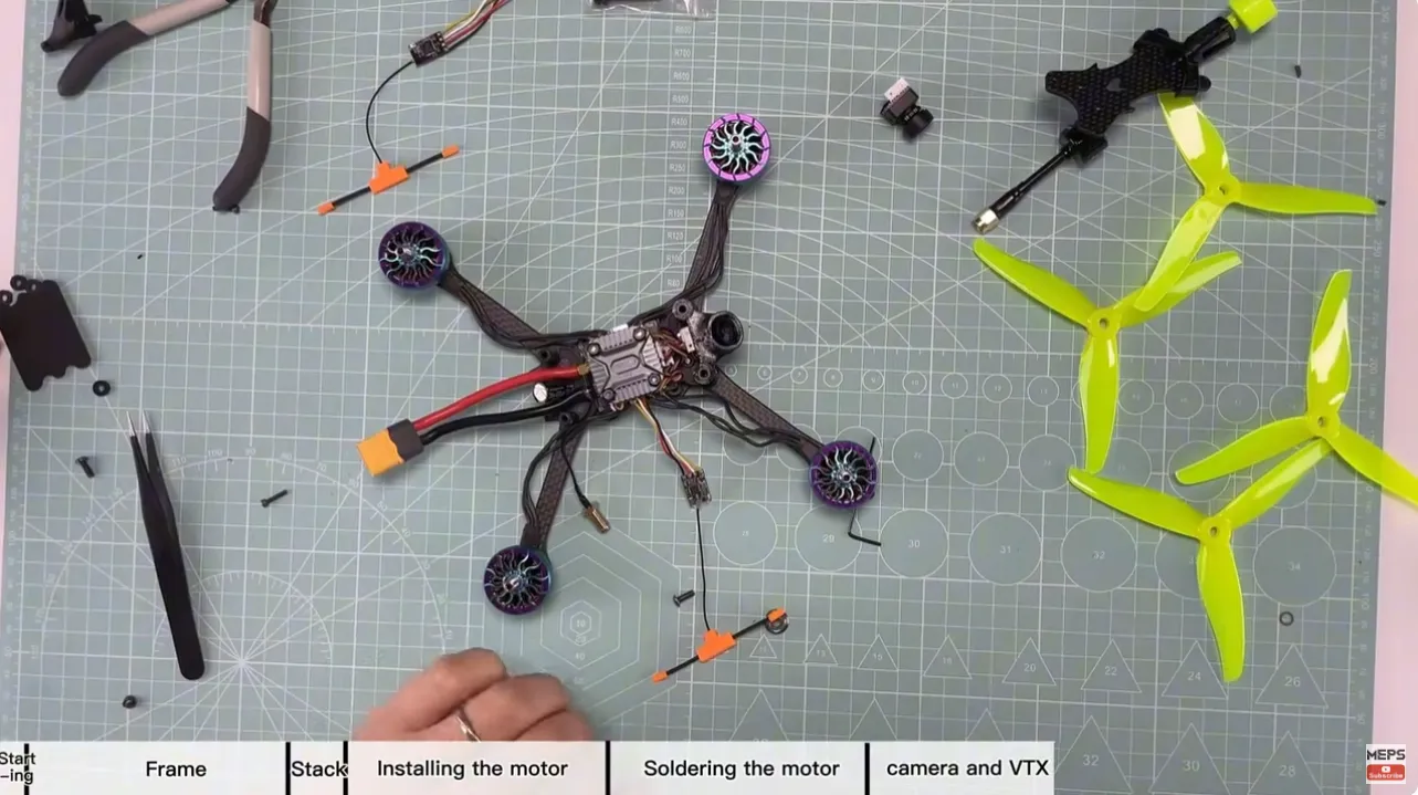 mounting camera and vtx