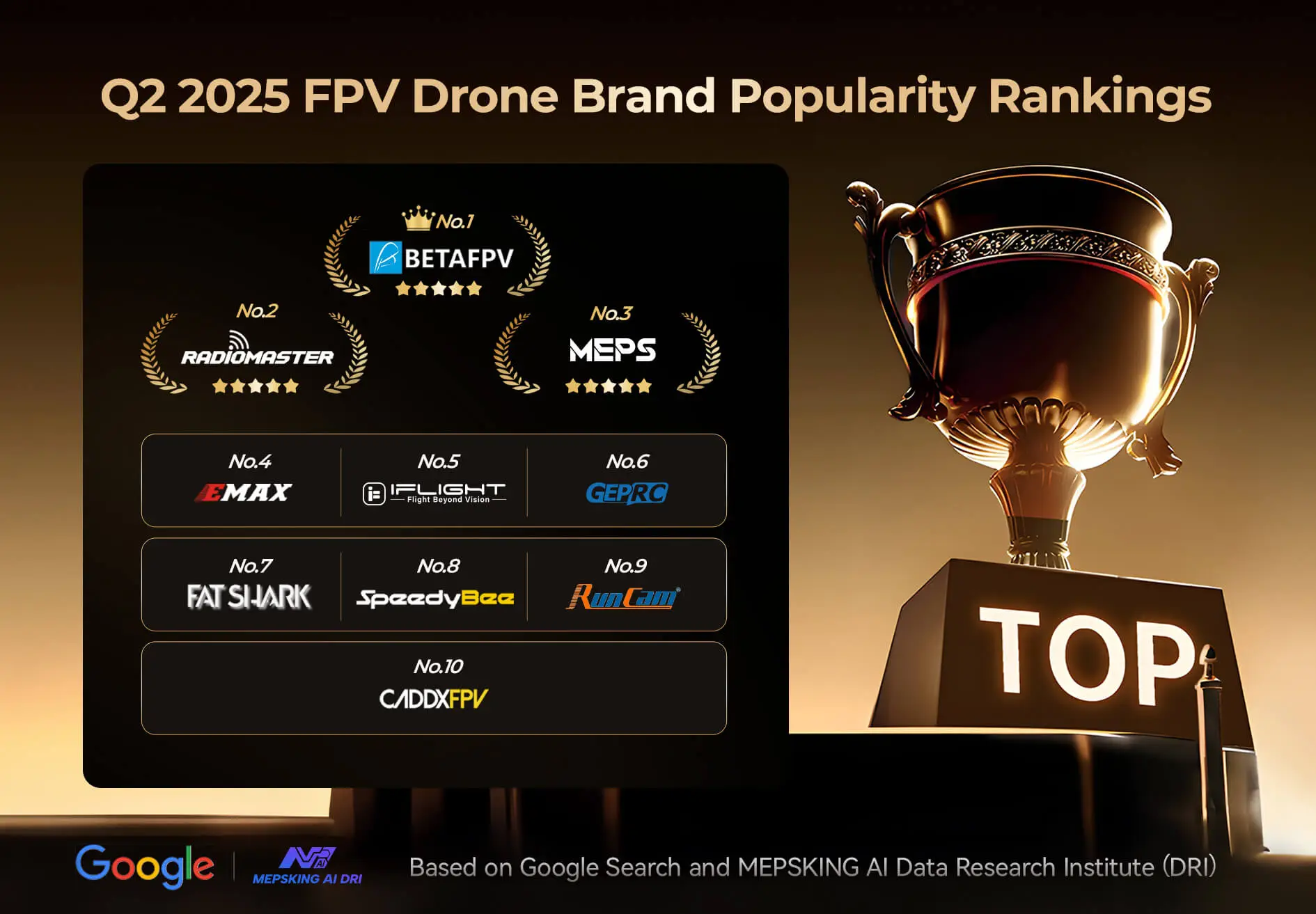 Top 10 fpv brands- 2025 q2