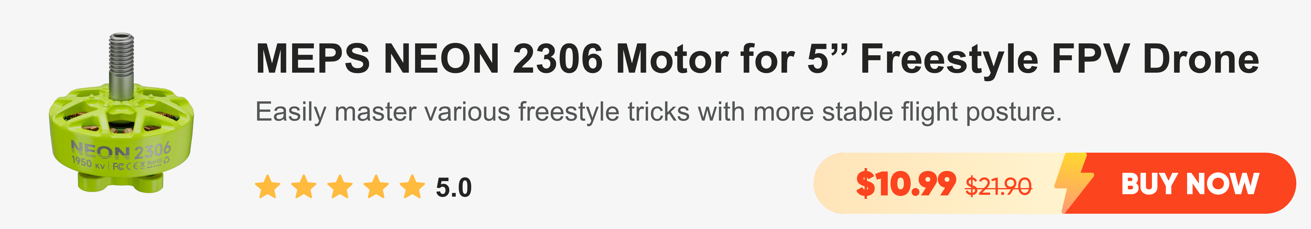 MEPS NEON 2306 Motor for 5’’ Freestyle FPV Drone