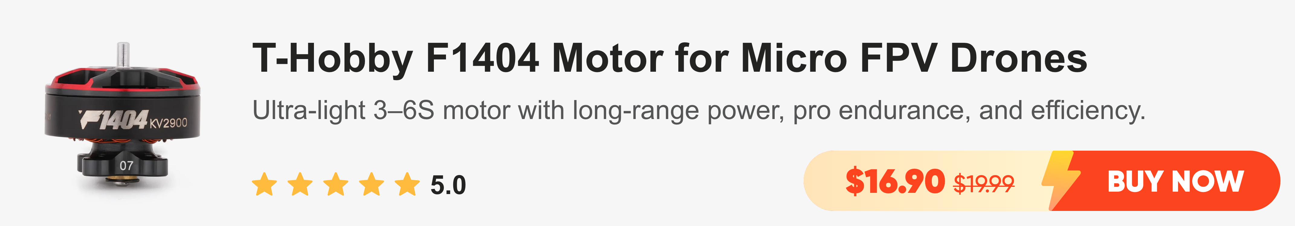 T-Hobby F1404 Motor for Micro FPV Drones
