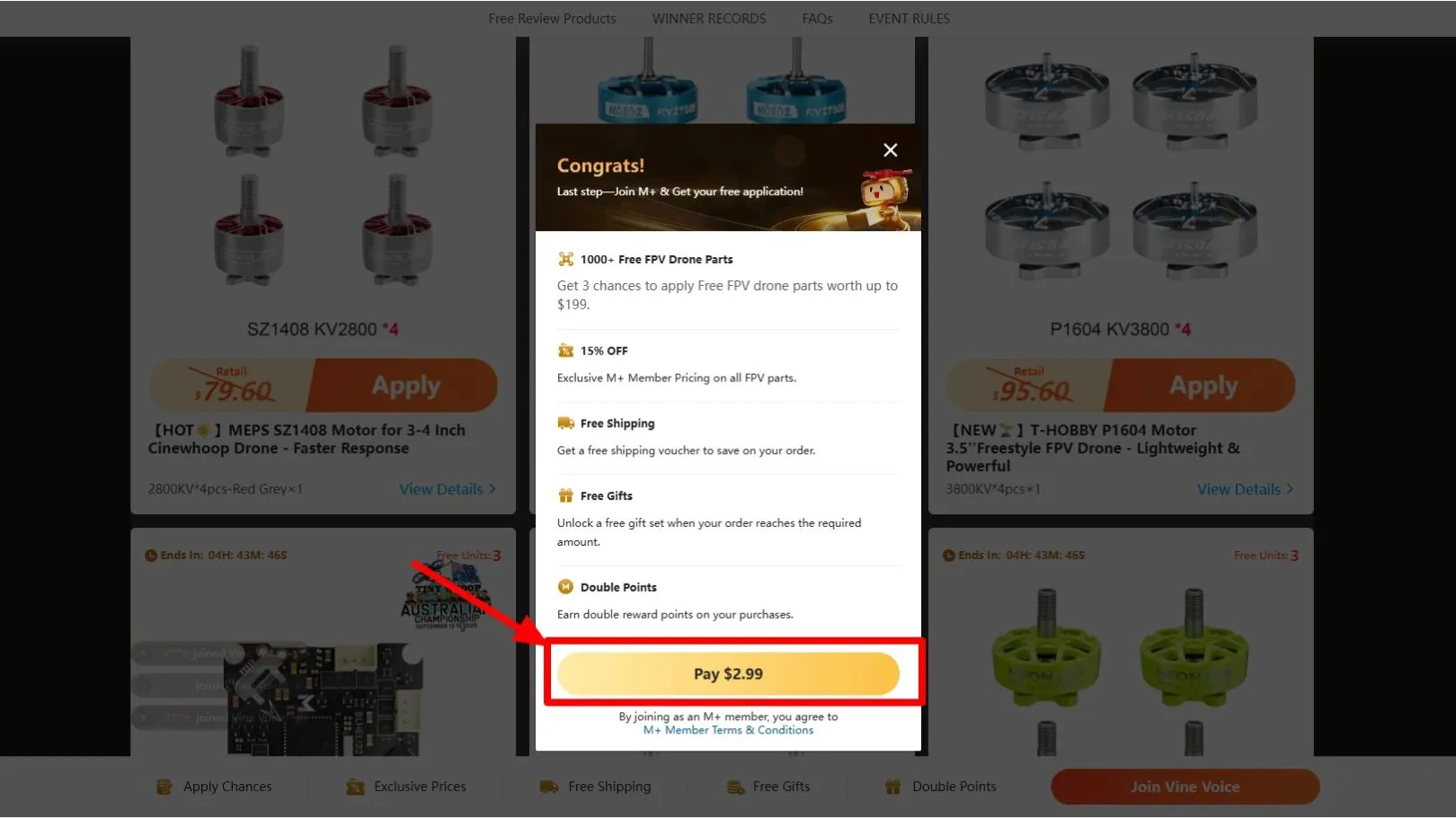 Step 3: Become an M+ Member
