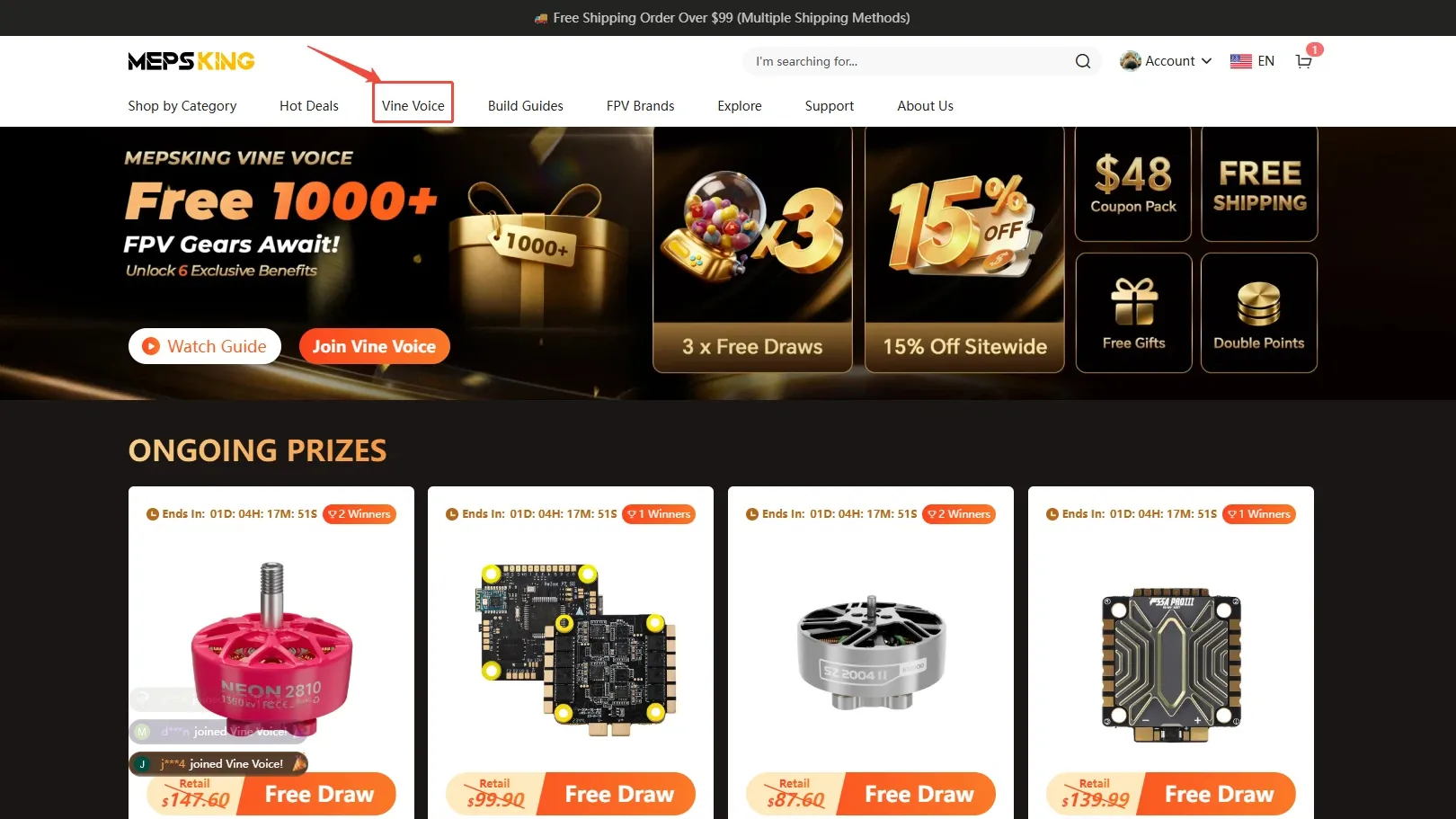 Step 1: Visit the Vine Voice Page