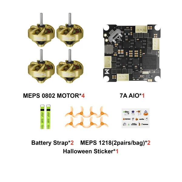 SZ F411 7A AIO Flight Controller & SZ0802 Brushless Motors FPV Bundle