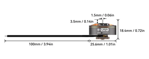 2006 brushless motors size