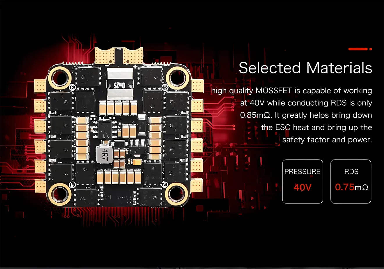 F55A 55A 3 6s AM32 4 in 1 ESC