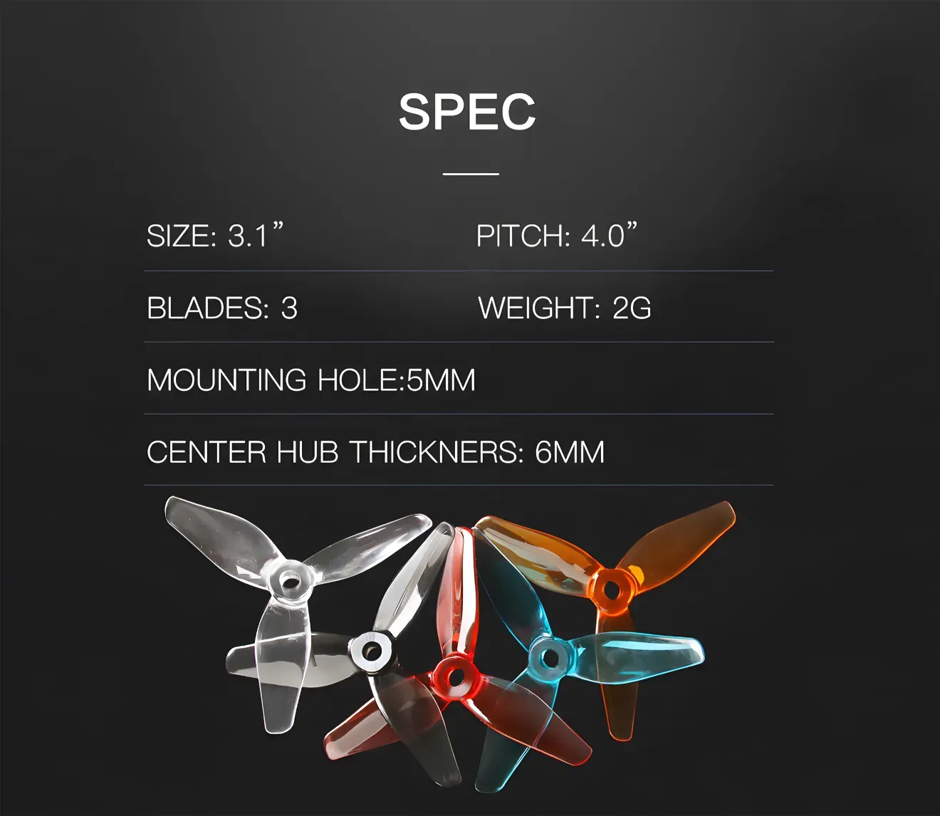 T3140 High Efficiency FPV Drones Propeller