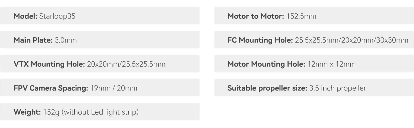 AstroRC Starloop 35 specifications