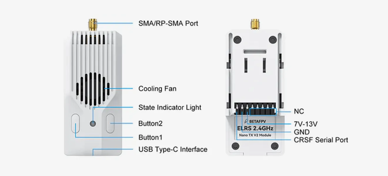 betafpv elrs nano tx v2module diagram