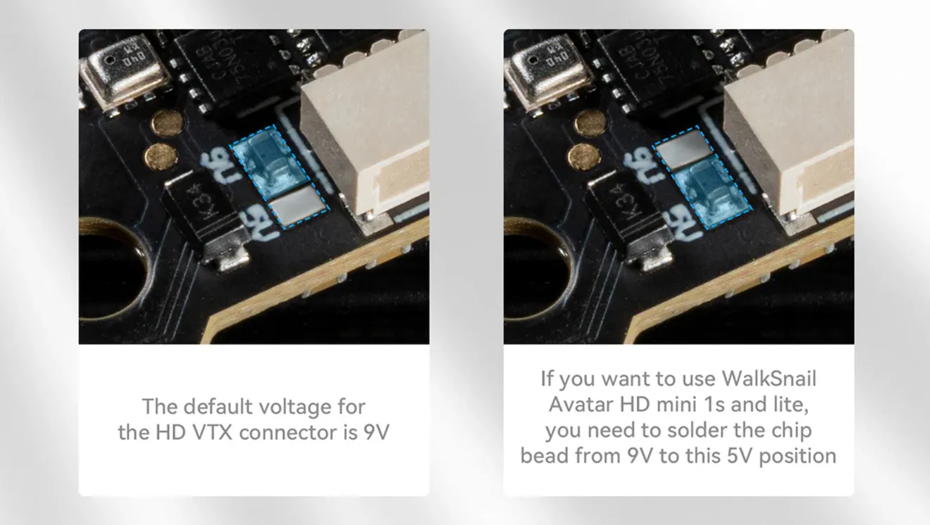 BetaFPV F4 20A AIO V1 with 9V connector