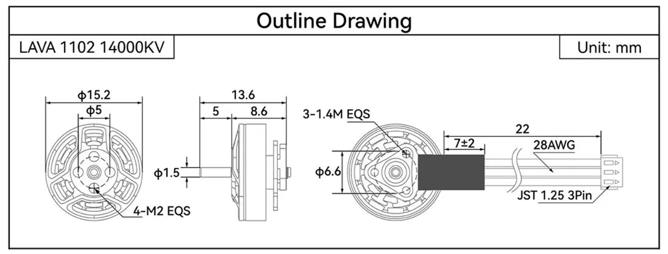 betafpv lava series 1102 brushless motors outing