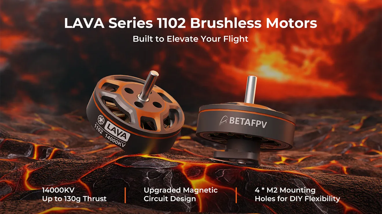 betafpv lava series 1102 brushless motors
