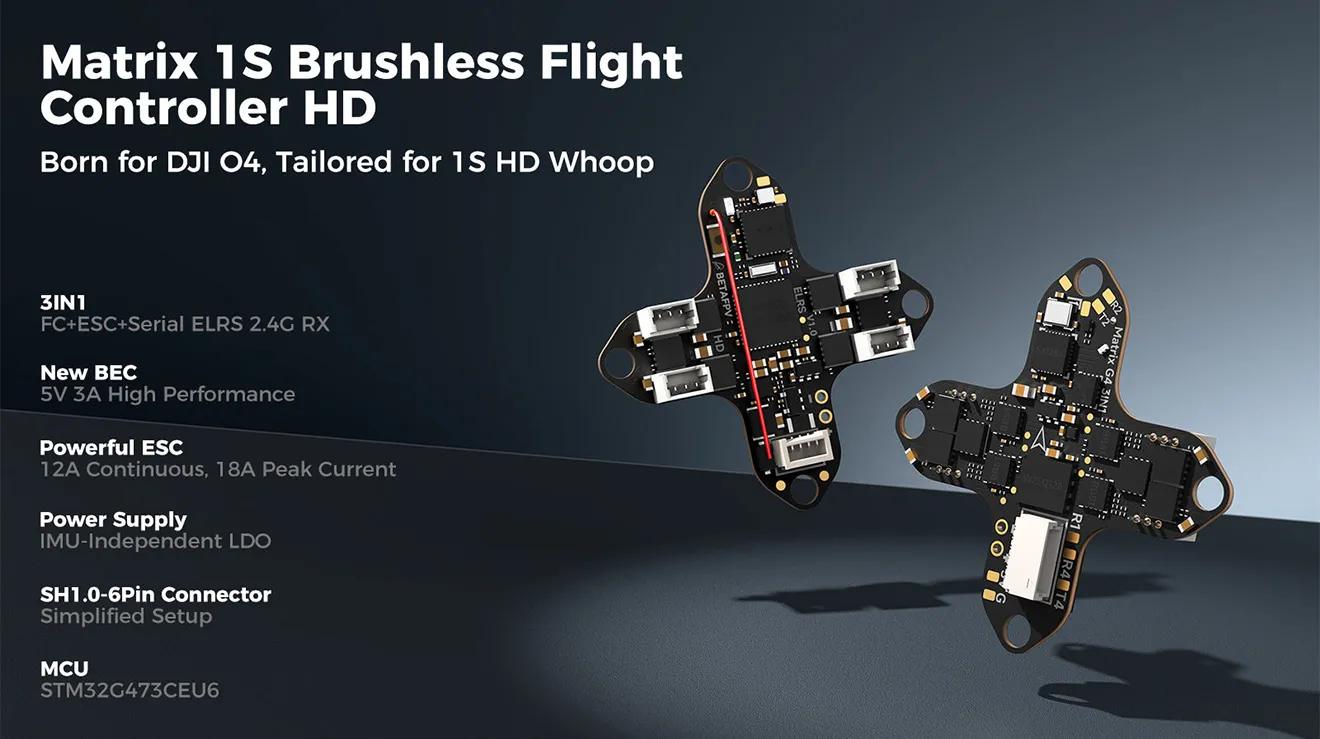 Betafpv Matrix 1s Brushless Flight Controller HD