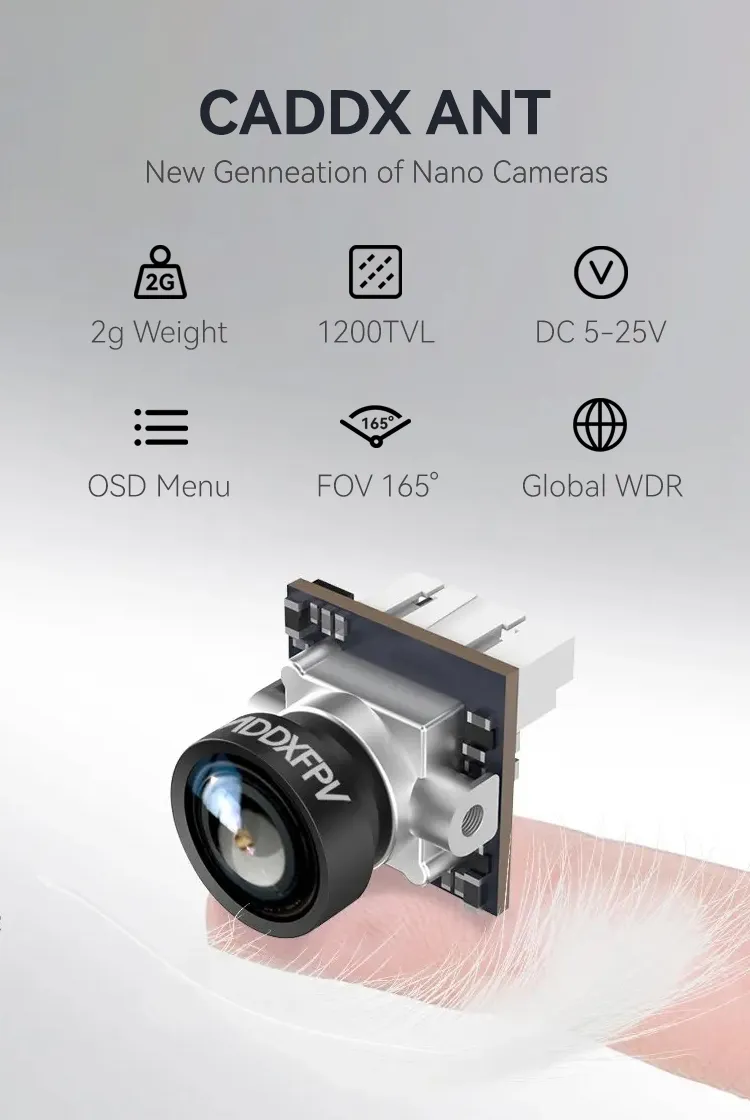 CADDX ANT new genneation of nano cameras