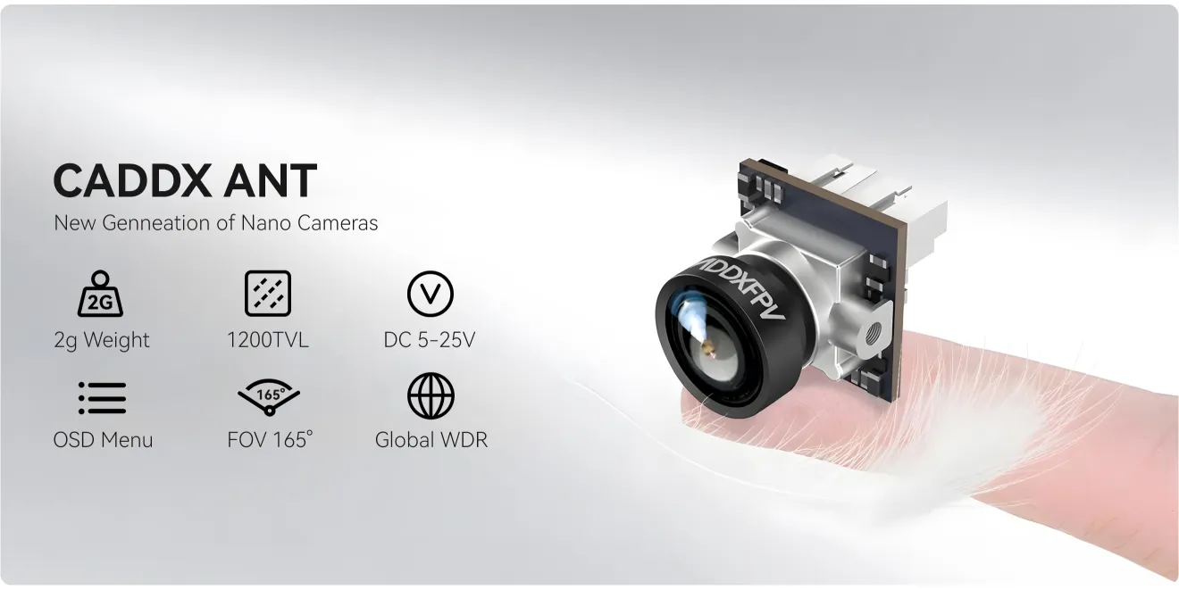 CADDX ANT new genneation of nano cameras