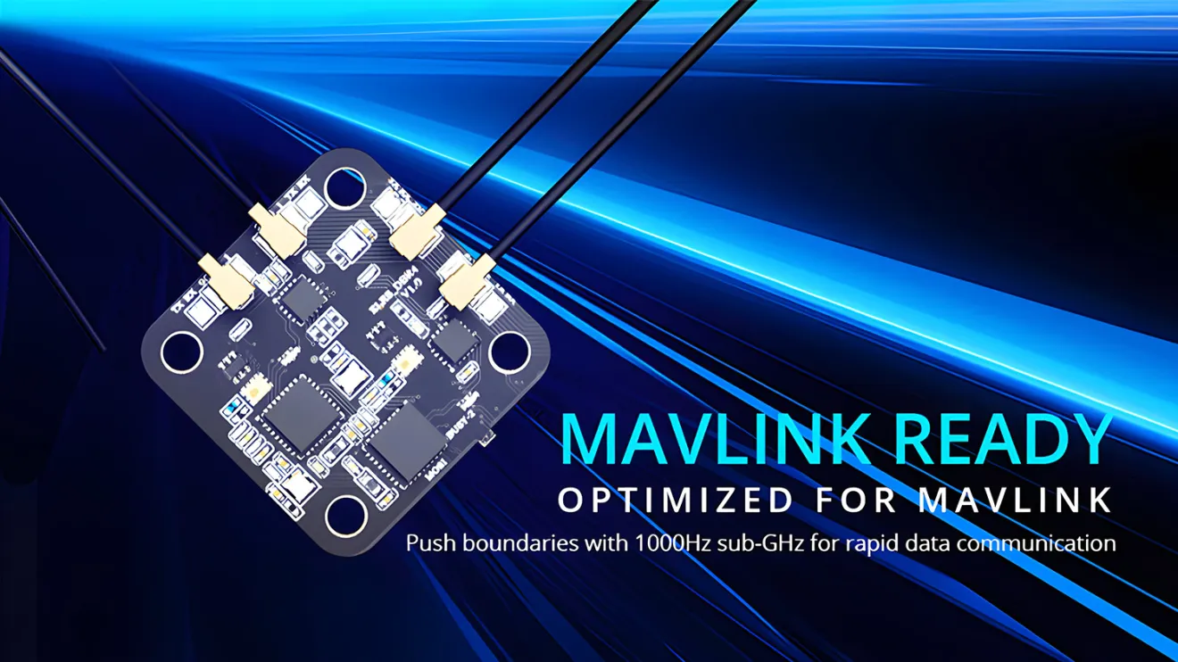 Radiomaster DBR4 Dual Band Xross Gemini ExpressLRS Receiver Mavlink Ready