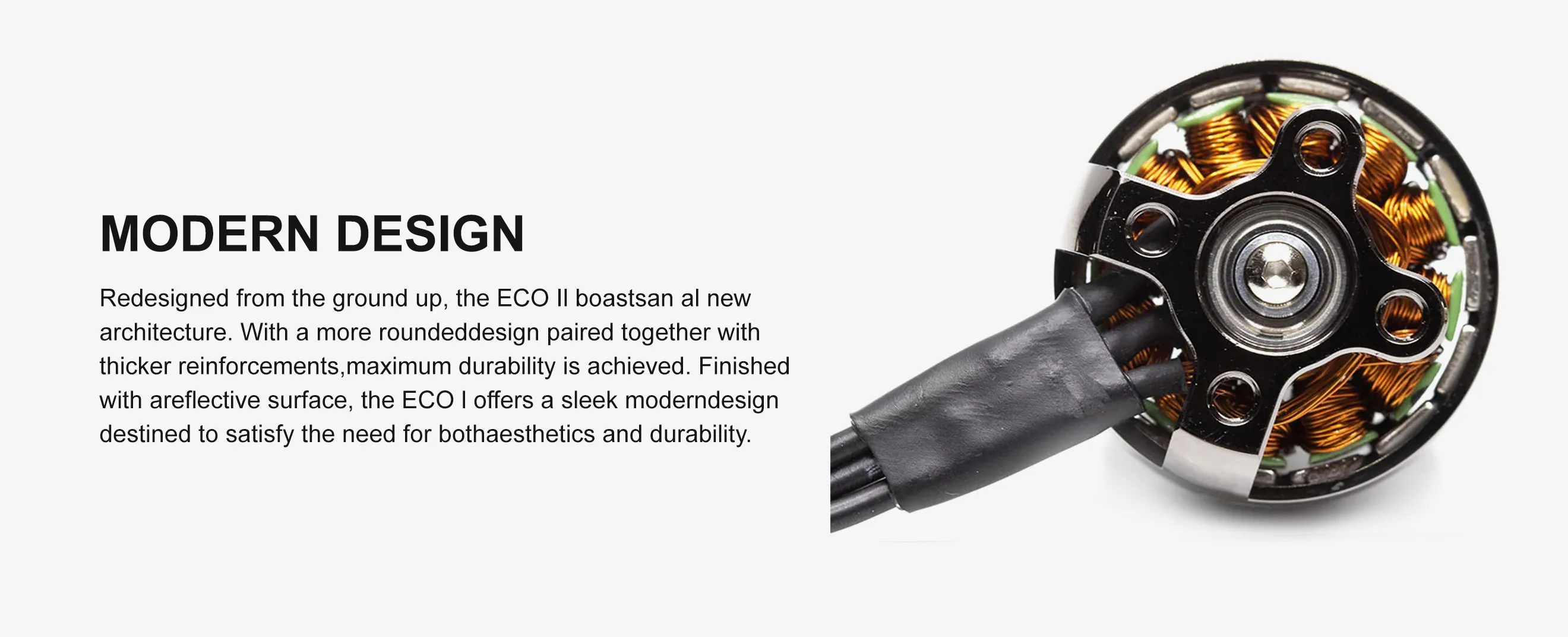 Emax ECO II 2807 brushless motor modern design