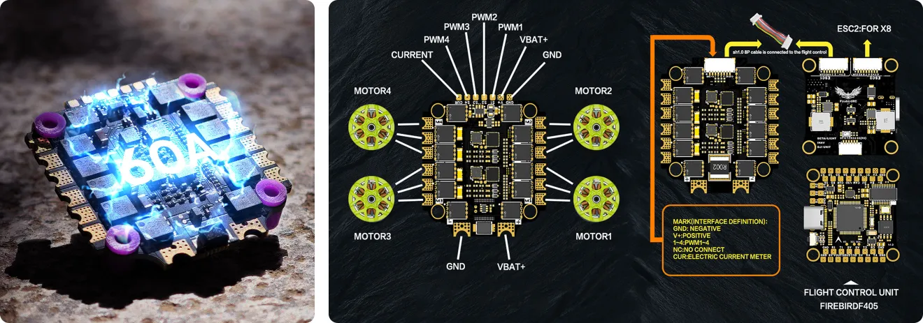 f405 60a flight controller stack esc wiring diagram p