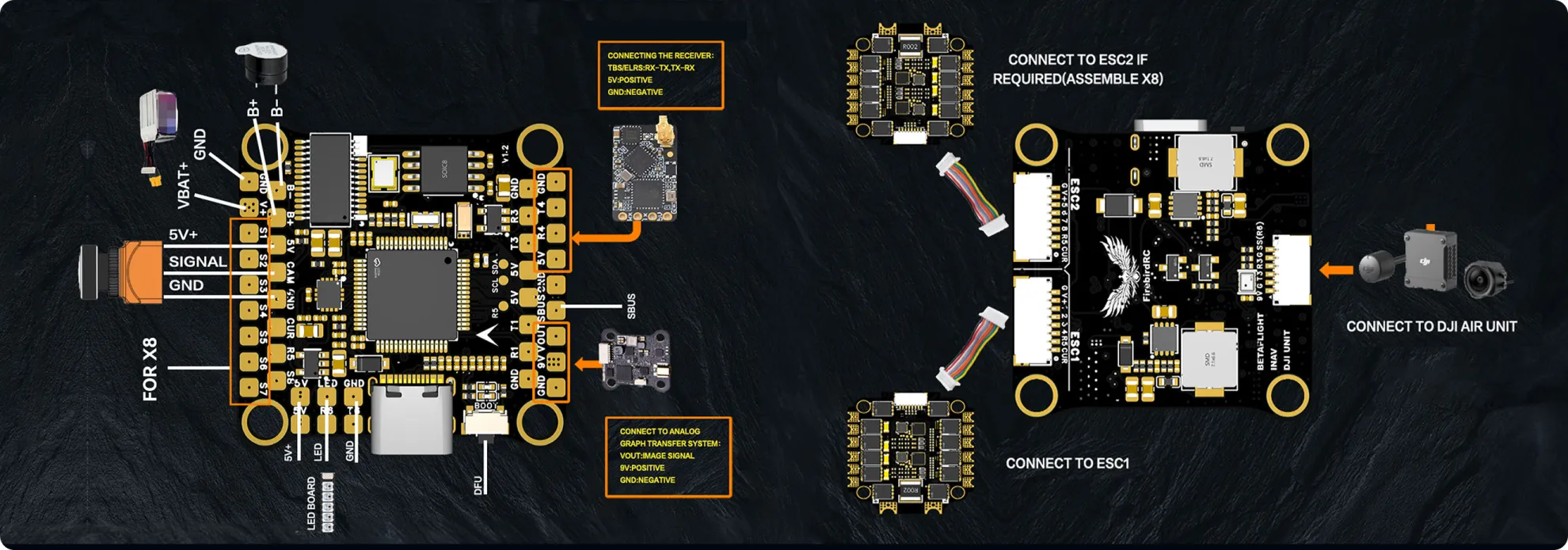f405 60a flight controller stack fc wiring diagram p