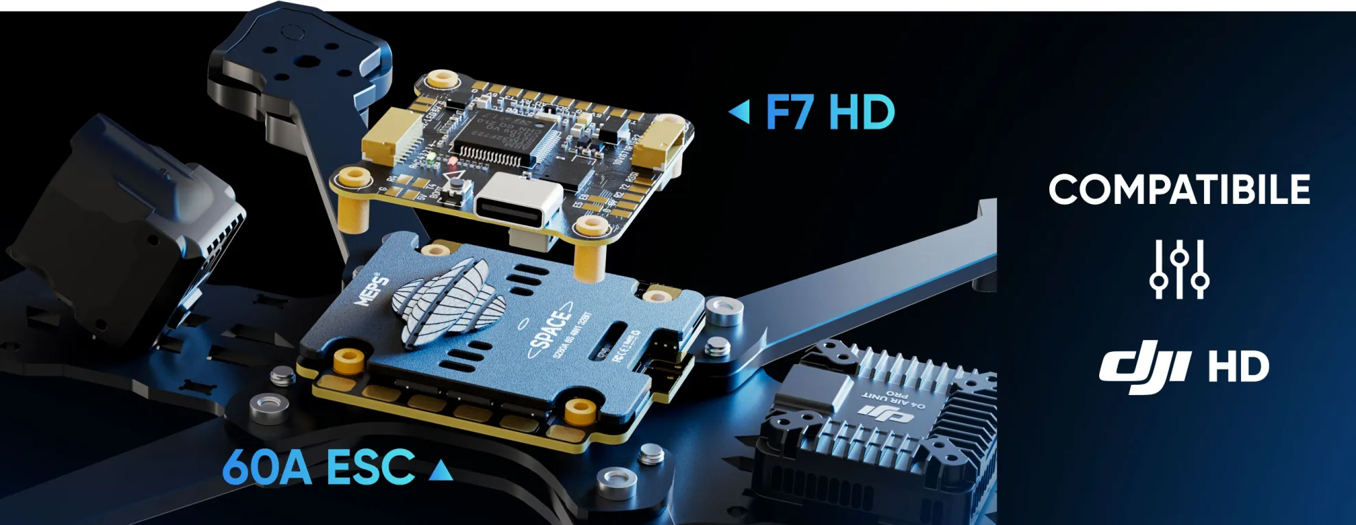 f7 60a thunder titan stack dji