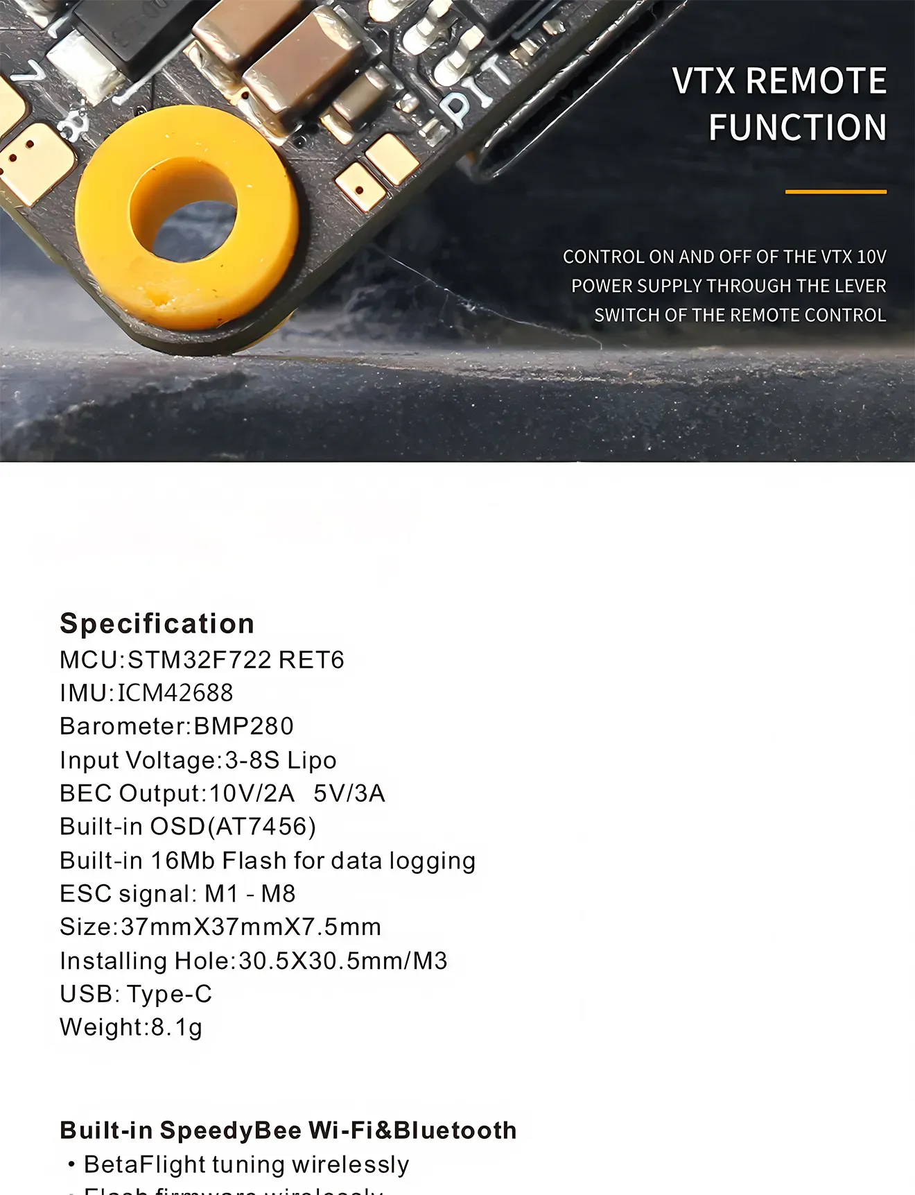 f7 pro flight controller for fpv