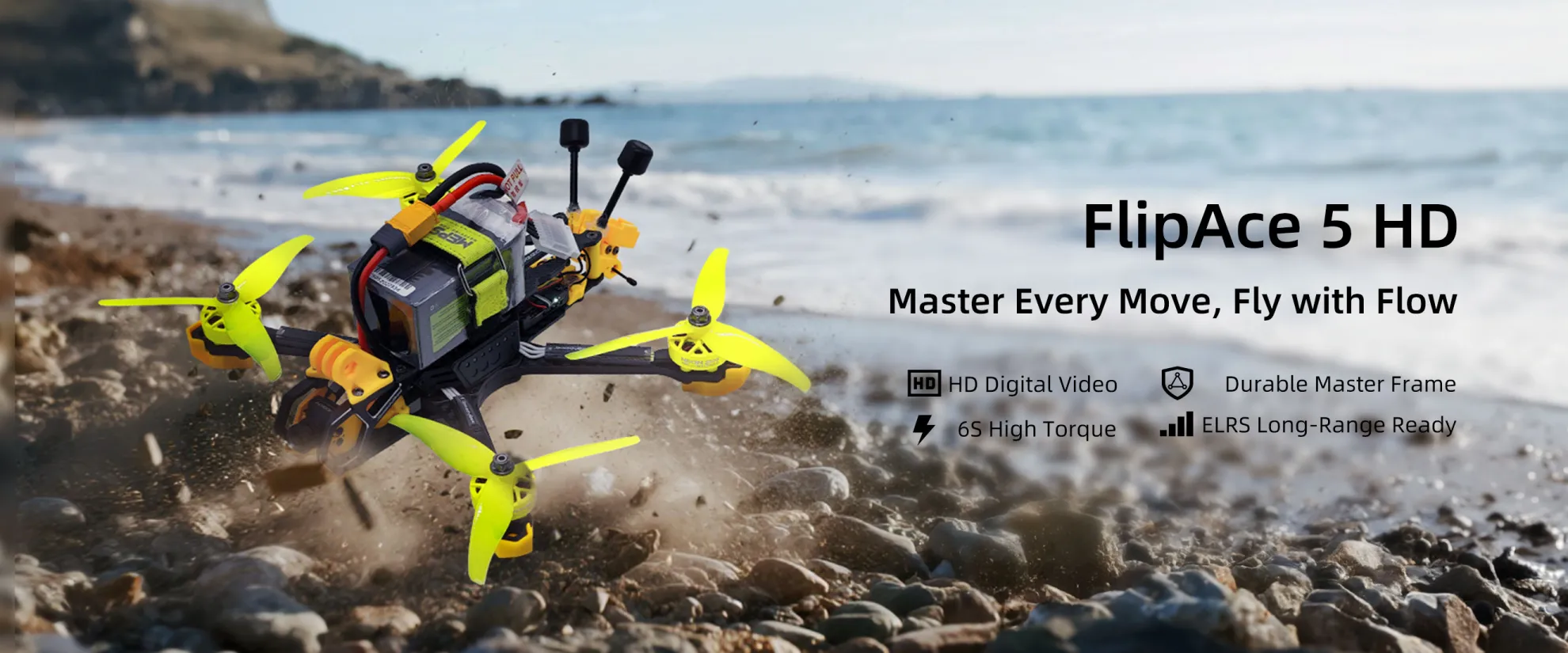 Flipace 5 HD drone kit master every move