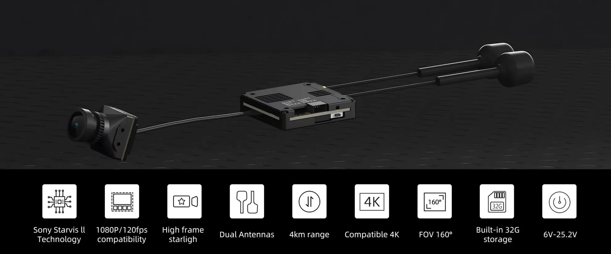 Flipace 5 HD drone kit with all in one compact HD fpv system