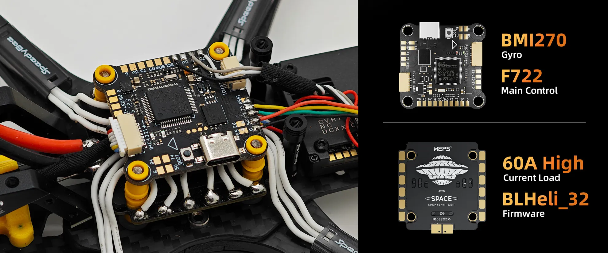 Flipace 5 HD drone kit with reliable 6s electronics