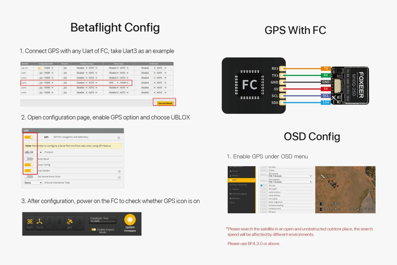 Foxeer m10q 250 gps config