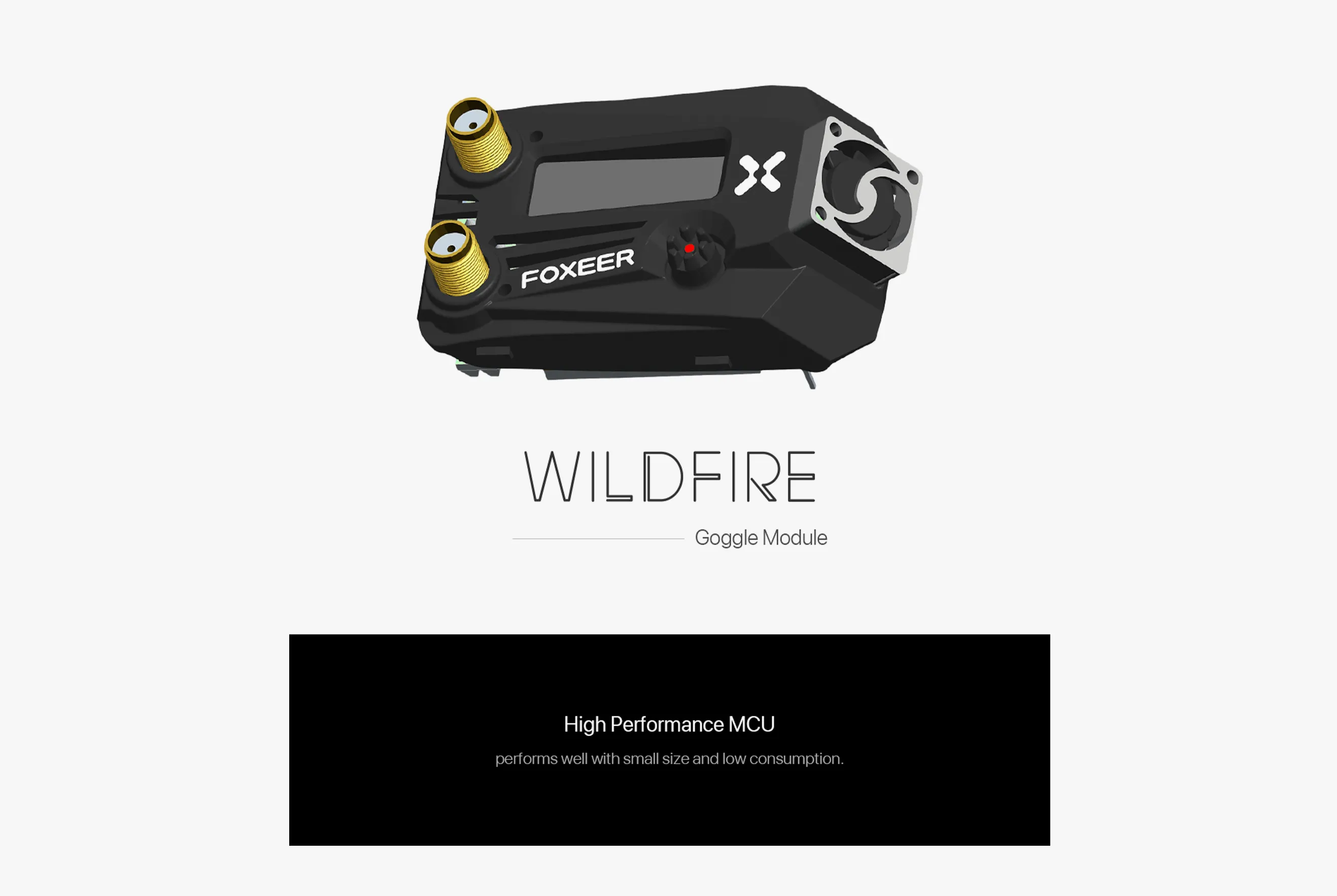Foxeer wildfire 5.8ghz 72ch dual receiver for fpv