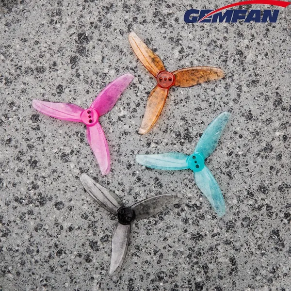 Gemfan 2512  3-Blade Drone Propeller 1.5mm Shaft for 2.5 inch FPV