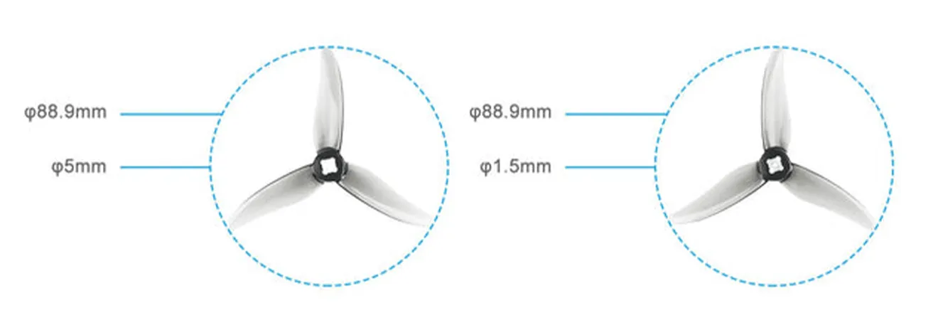 Gemfan 3520 3 Blade Propellers Configuration