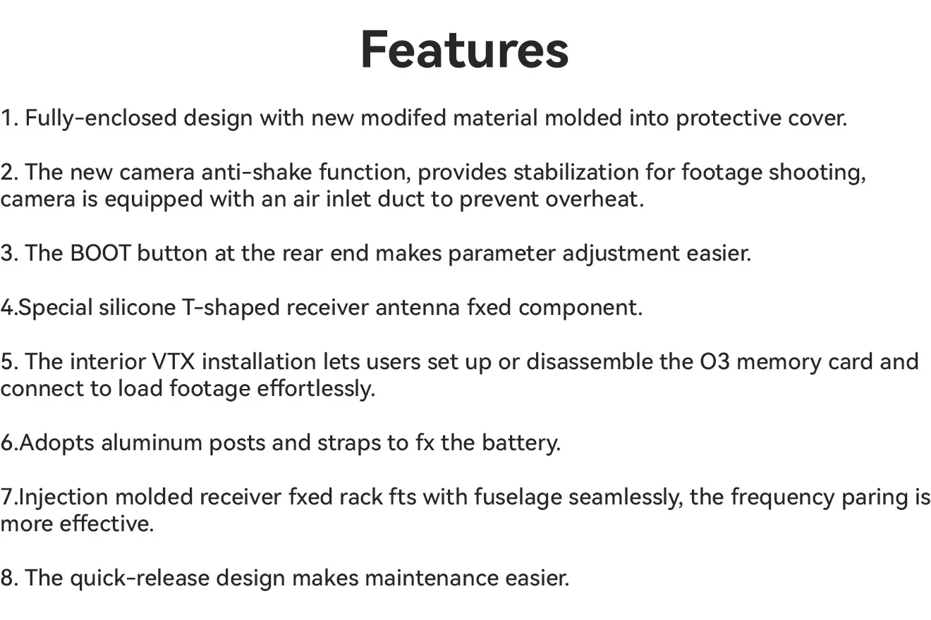 geprc gep ct25 frame pc features