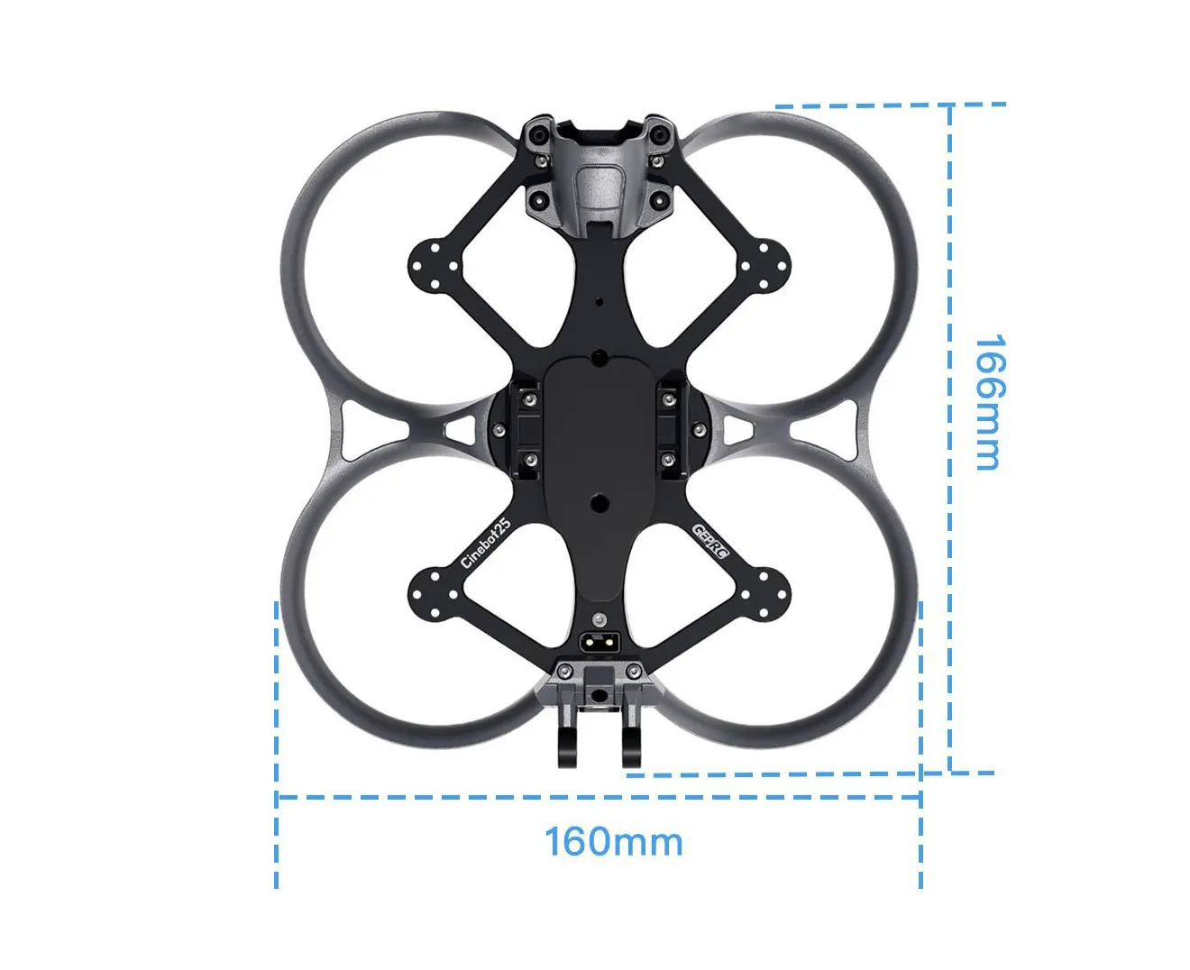 geprc gep ct25 frame pc size