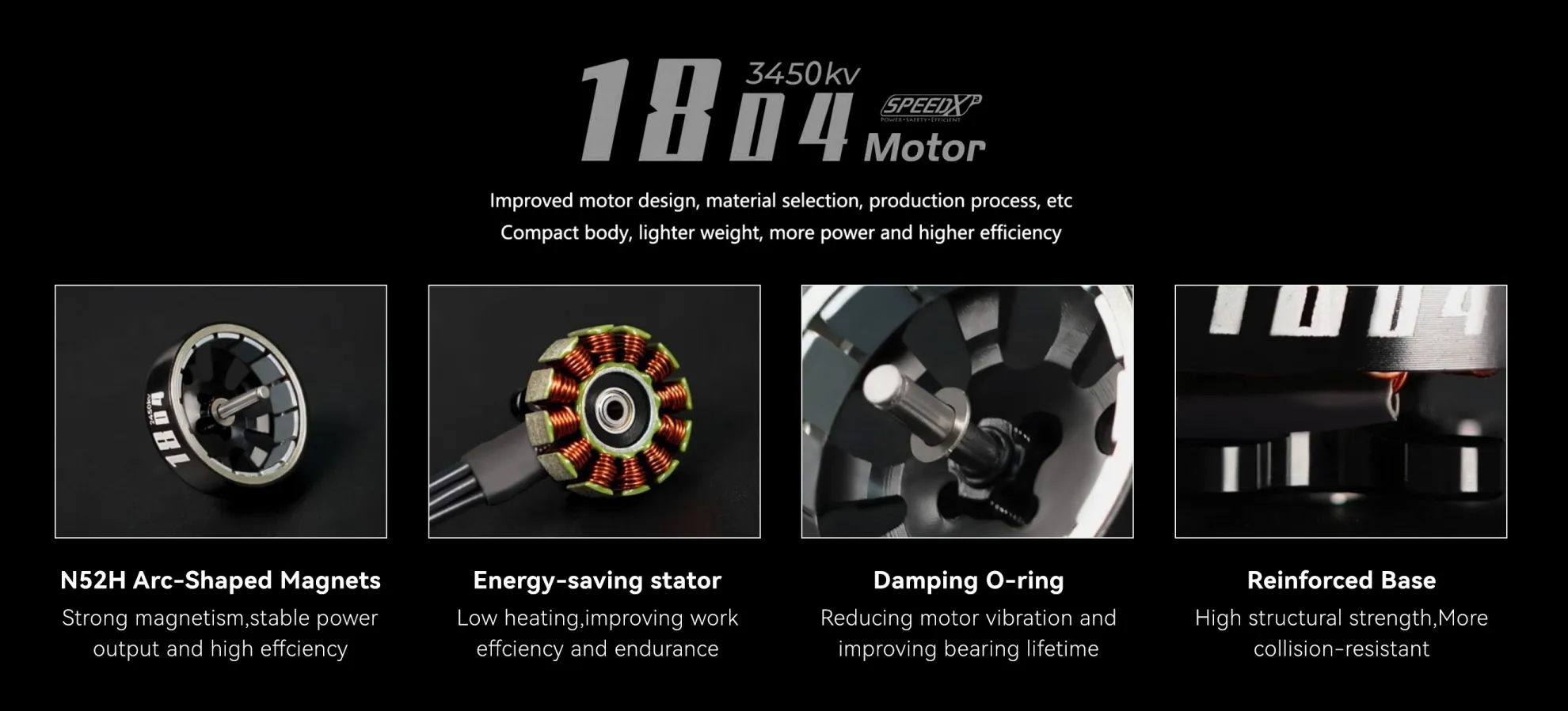 GEPRC Speedx2 1804 2450kv 3450kv Motor Details