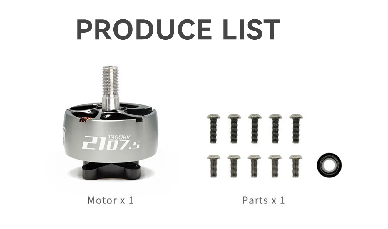 GEPRC SPEEDX2 2107.5 Motors List