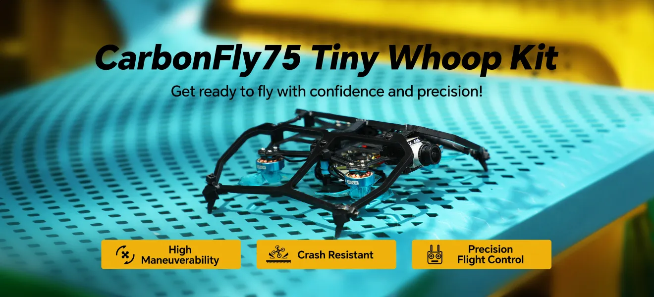 Get ready to fly with Carbonfly75 tinywhoop FPV kit