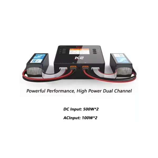 ISDT K2 AC 200W DC 2x500W 20A  Dual Channel Drone Balance Charger