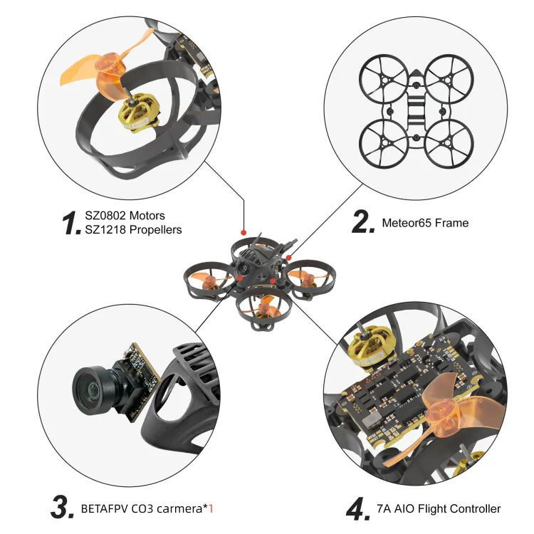 MEPS micro FPV drones builds with 0802 motors