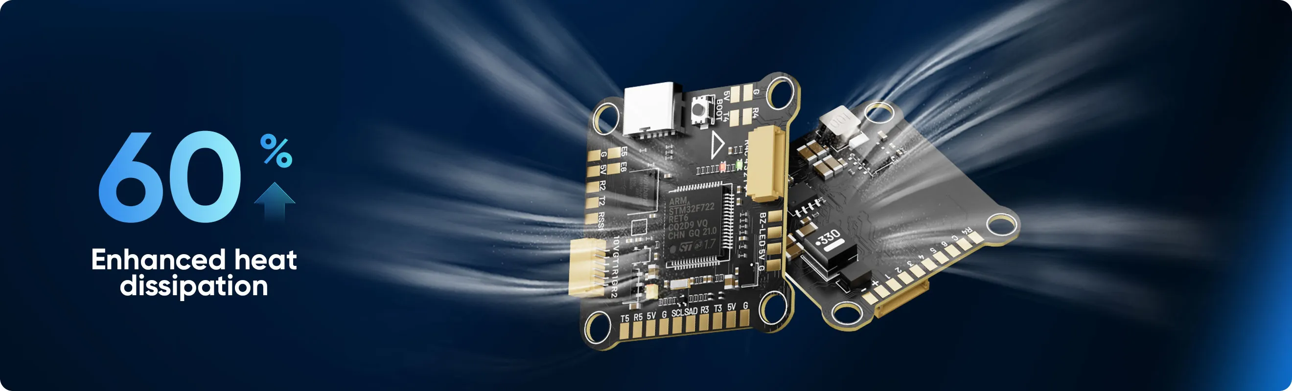 MEPS F7 HD flight controller with enhanced heat dissipation