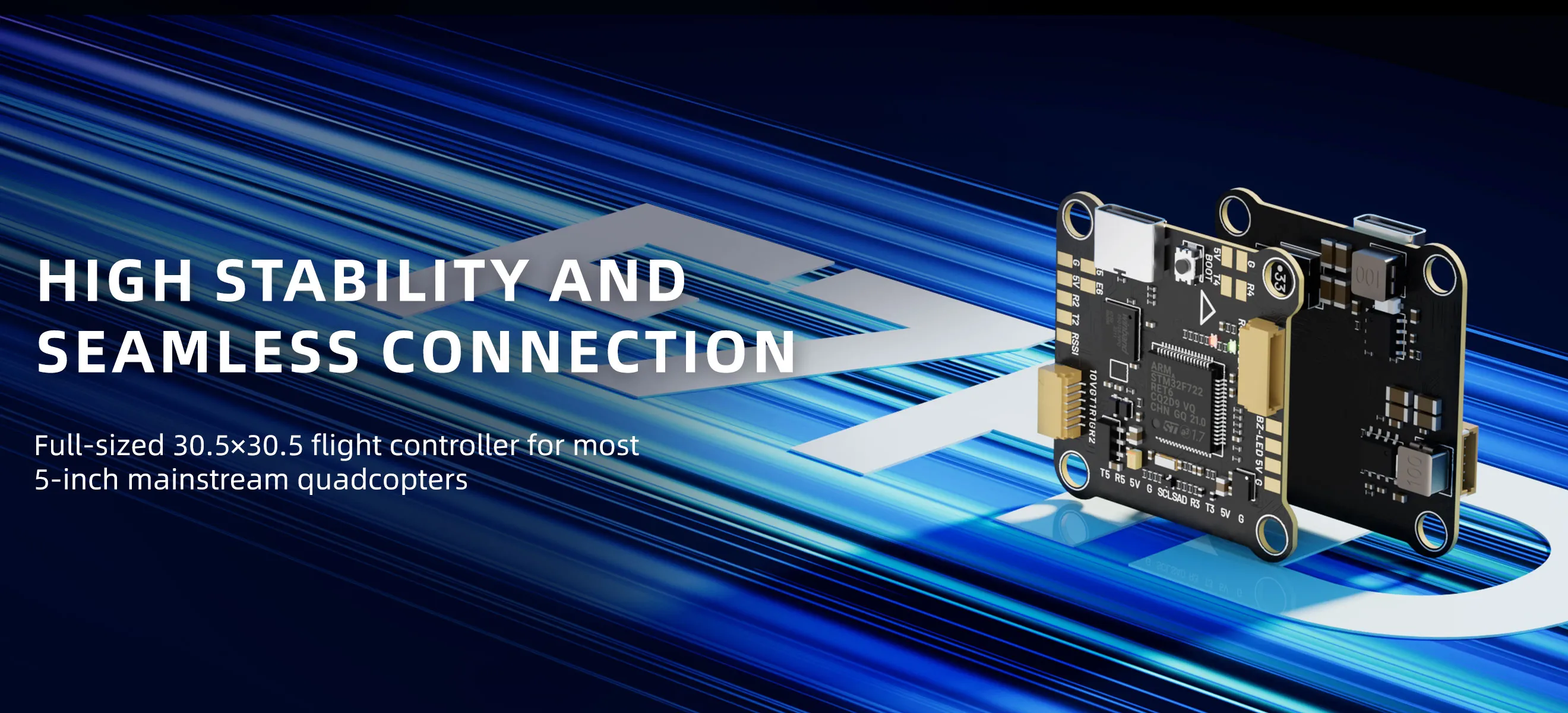 MEPS F7 HD flight controller with high stability and seamless connection