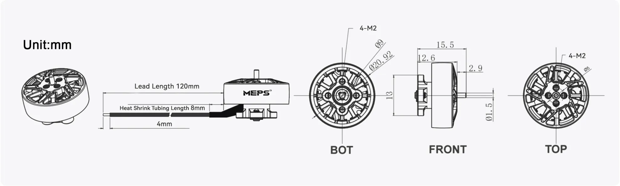 Meps SZ1604 Size Chart