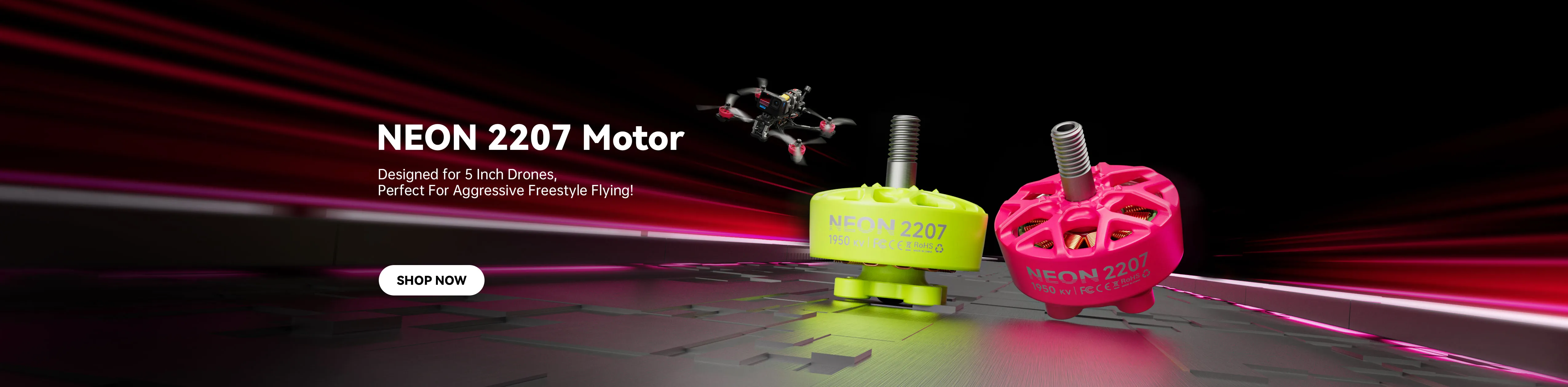 NEON 2207 drone motor for aggressive freestyle flying