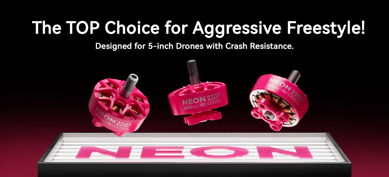 NEON 2207 brushless motor for aggressive freestyle