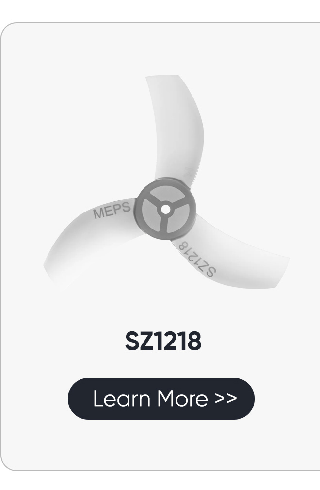 SZ1103 brushless motor recommended propellers
