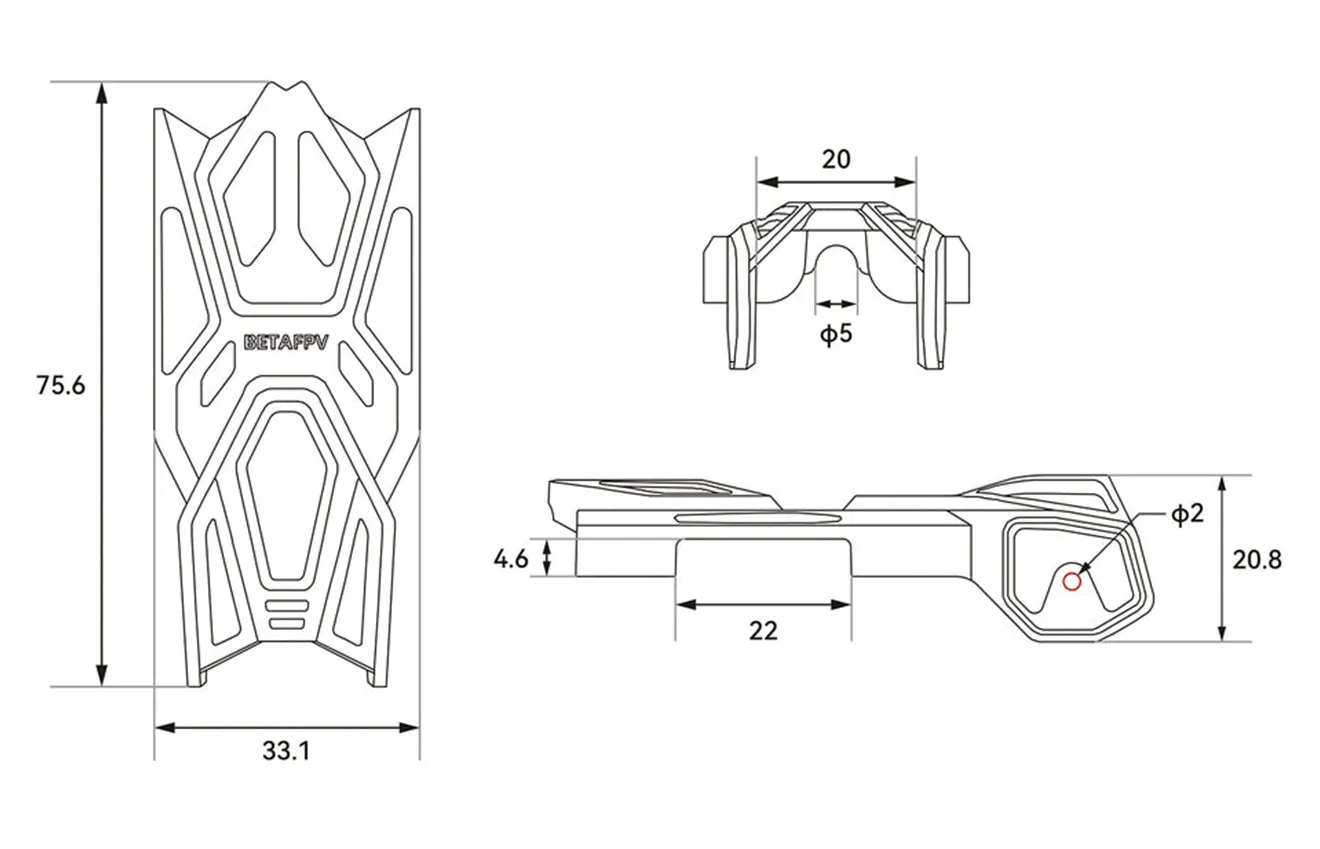 pavo femto brushless whoop frame beta size