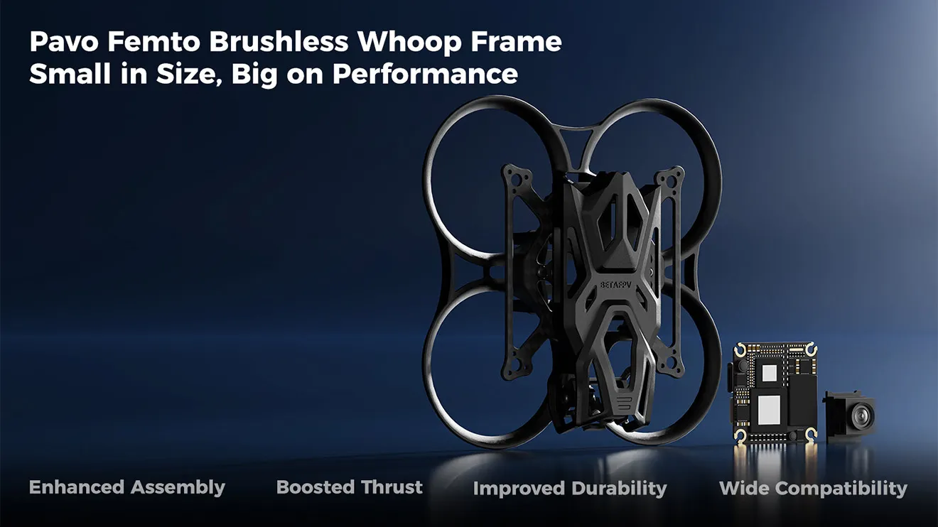 pavo femto brushless whoop frame performance